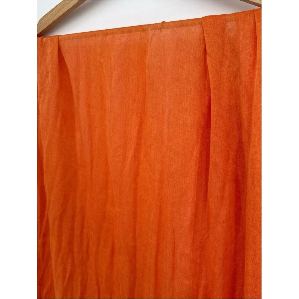 Unbranded Orange Ombre Scarf Accessory Overlay Shawl Fringe Boho Beach